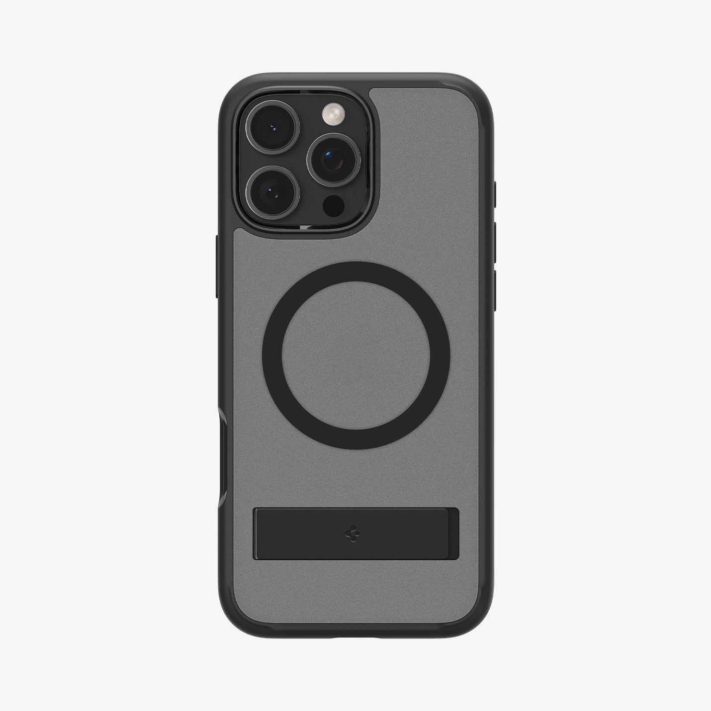 ACS08379 - iPhone 16 Pro Case Ultra Hybrid S (MagFit) in Frost Black showing the back