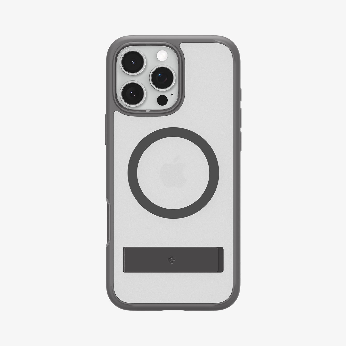 ACS08380 - iPhone 16 Pro Case Ultra Hybrid S (MagFit) in Frost Gray showing the back