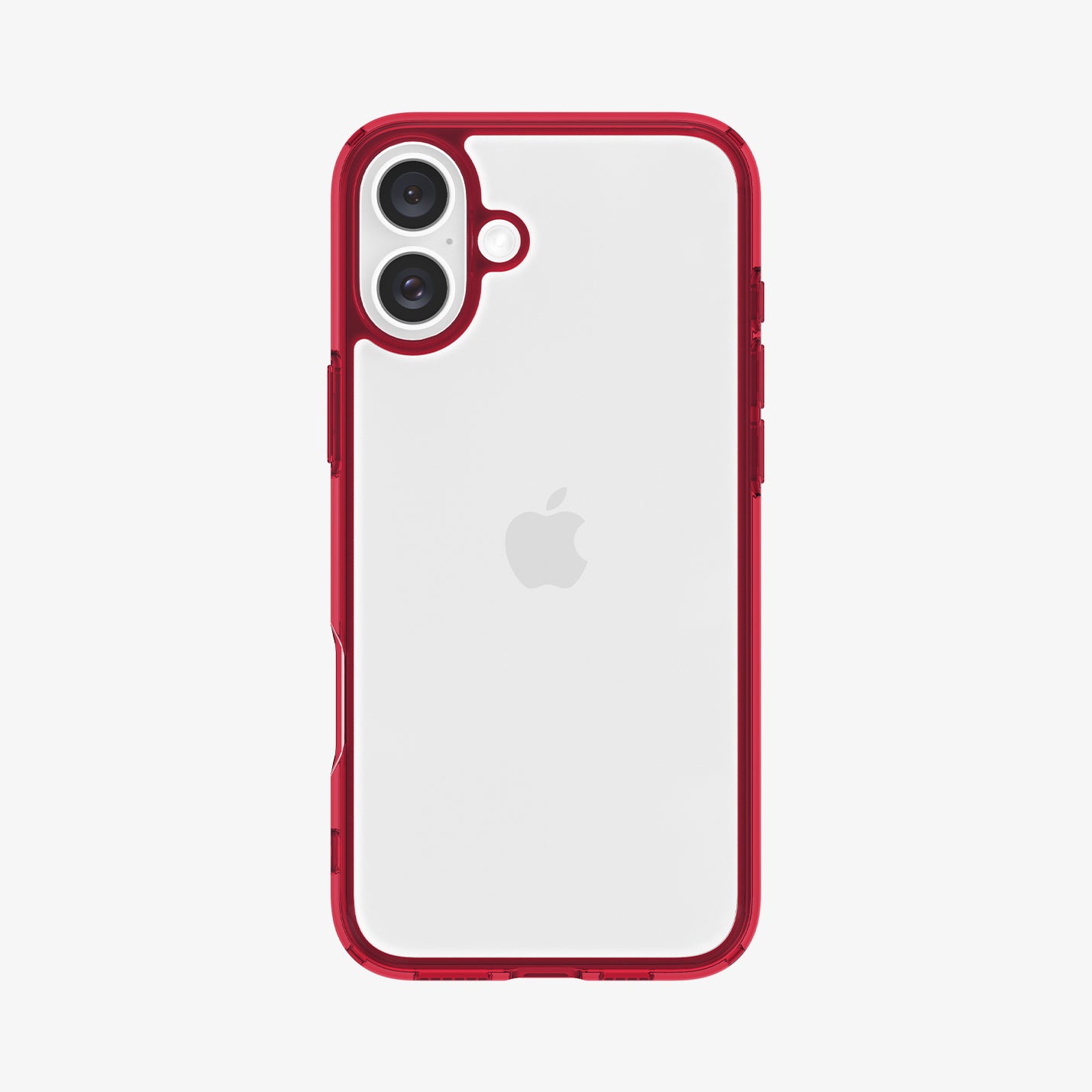 ACS08203 - iPhone 16 Case Ultra Hybrid in Red Crystal showing the back