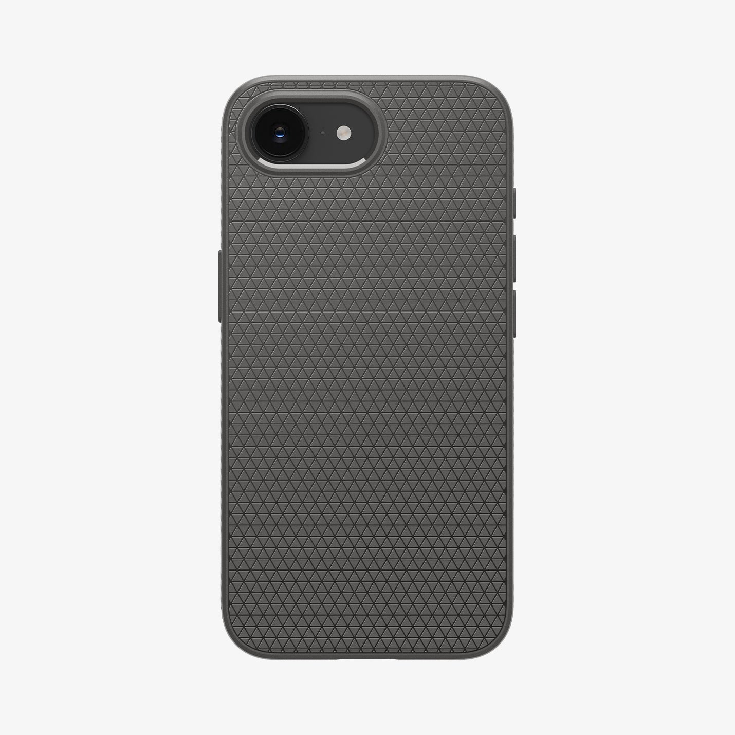 ACS09532 - iPhone 16e Case Liquid Air in Marble Gray showing the back