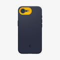 ACS09154 - iPhone 16e Case Nano Pop (MagFit) in Blueberry Navy showing the back