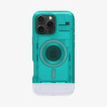 ACS08153 - iPhone 16 Pro Case Classic C1 (MagFit) in Bondi Blue showing the back