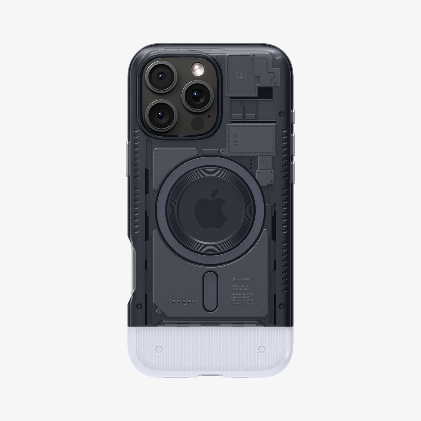 ACS08152 - iPhone 16 Pro Case Classic C1 (MagFit) in Graphite showing the back