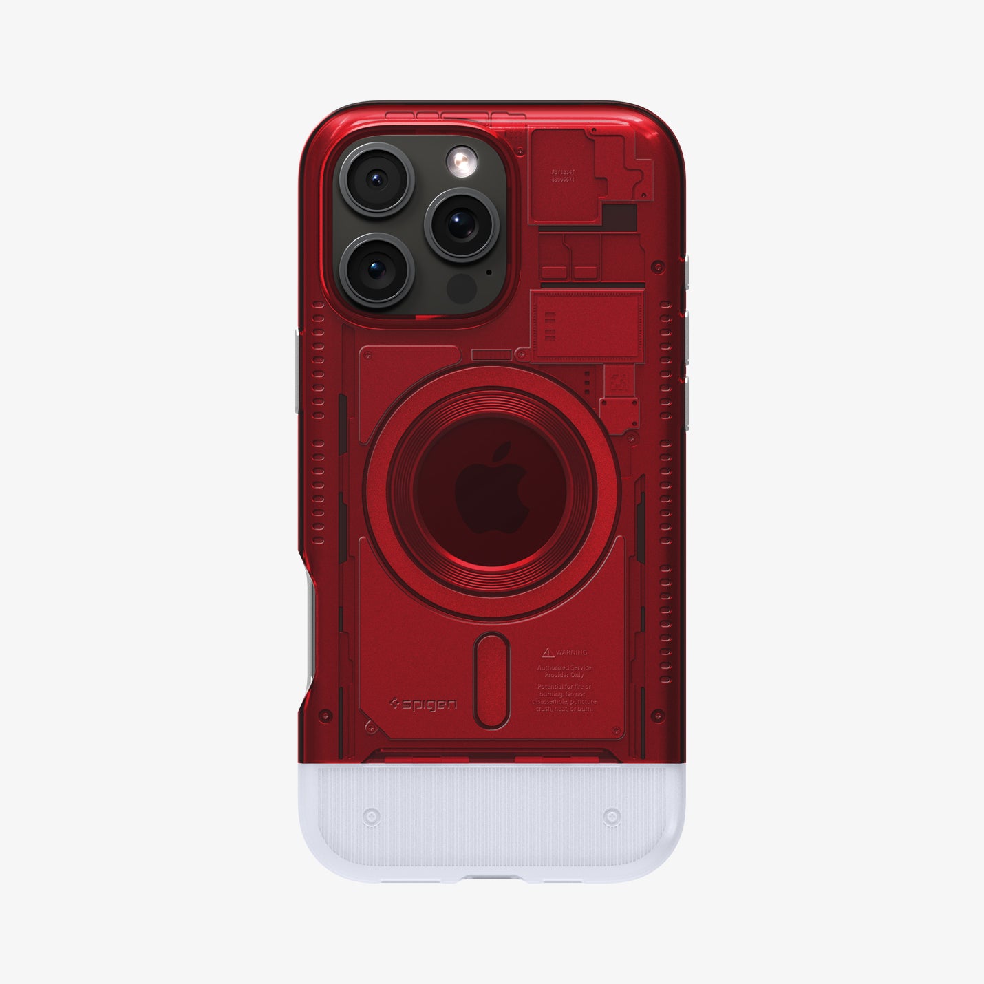 ACS08154 - iPhone 16 Pro Case Classic C1 (MagFit) in Ruby showing the back