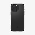ACS08106 - iPhone 16 Pro Case Thin Fit (MagFit) in Black showing the back