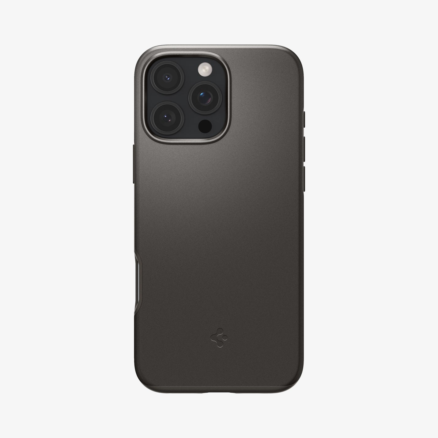 ACS08107 - iPhone 16 Pro Case Thin Fit (MagFit) in Gunmetal showing the back
