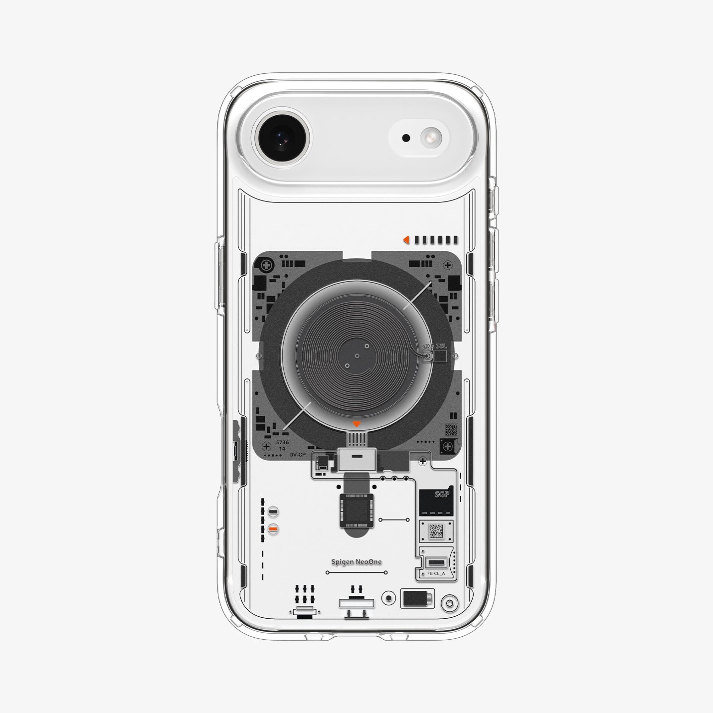 ACS10059 - iPhone 17 Air Ultra Hybrid Neo One (MagFit) showing the back