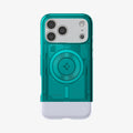 ACS09961 - iPhone 17 Pro Case Classic C1 (MagFit) in bondi blue showing the back