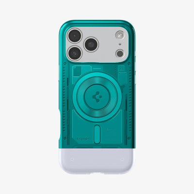 ACS09908 - iPhone 17 Pro Max Case Classic C1 (MagFit) in bondi blue showing the back