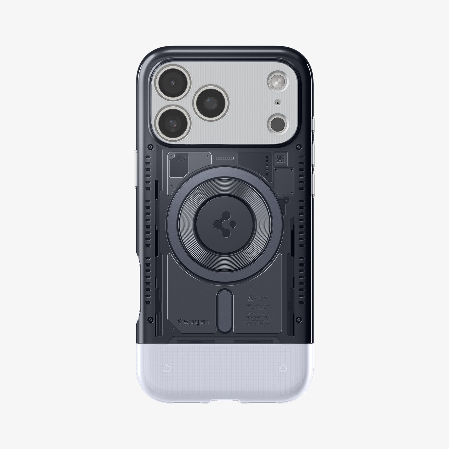 ACS09907 - iPhone 17 Pro Max Case Classic C1 (MagFit) in graphite showing the back