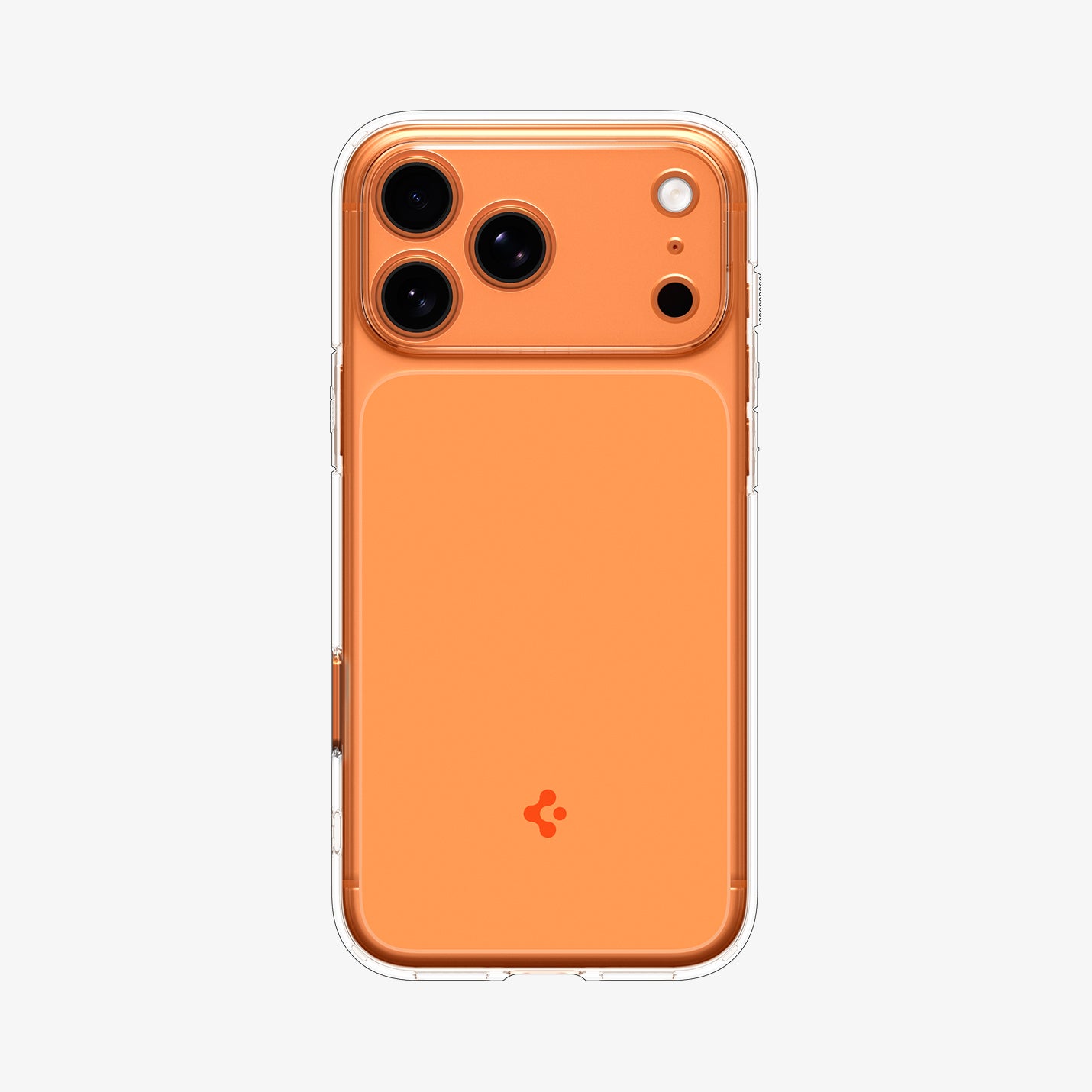 ACS10468 - iPhone 17 Pro Max Ultra Hybrid T (MagFit) in Glossy Orange showing the back