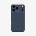 ACS10467 - iPhone 17 Pro Max Ultra Hybrid T (MagFit) in Matte Blue showing the back