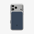 ACS10470 - iPhone 17 Pro Ultra Hybrid T (MagFit) in Matte Blue showing the back