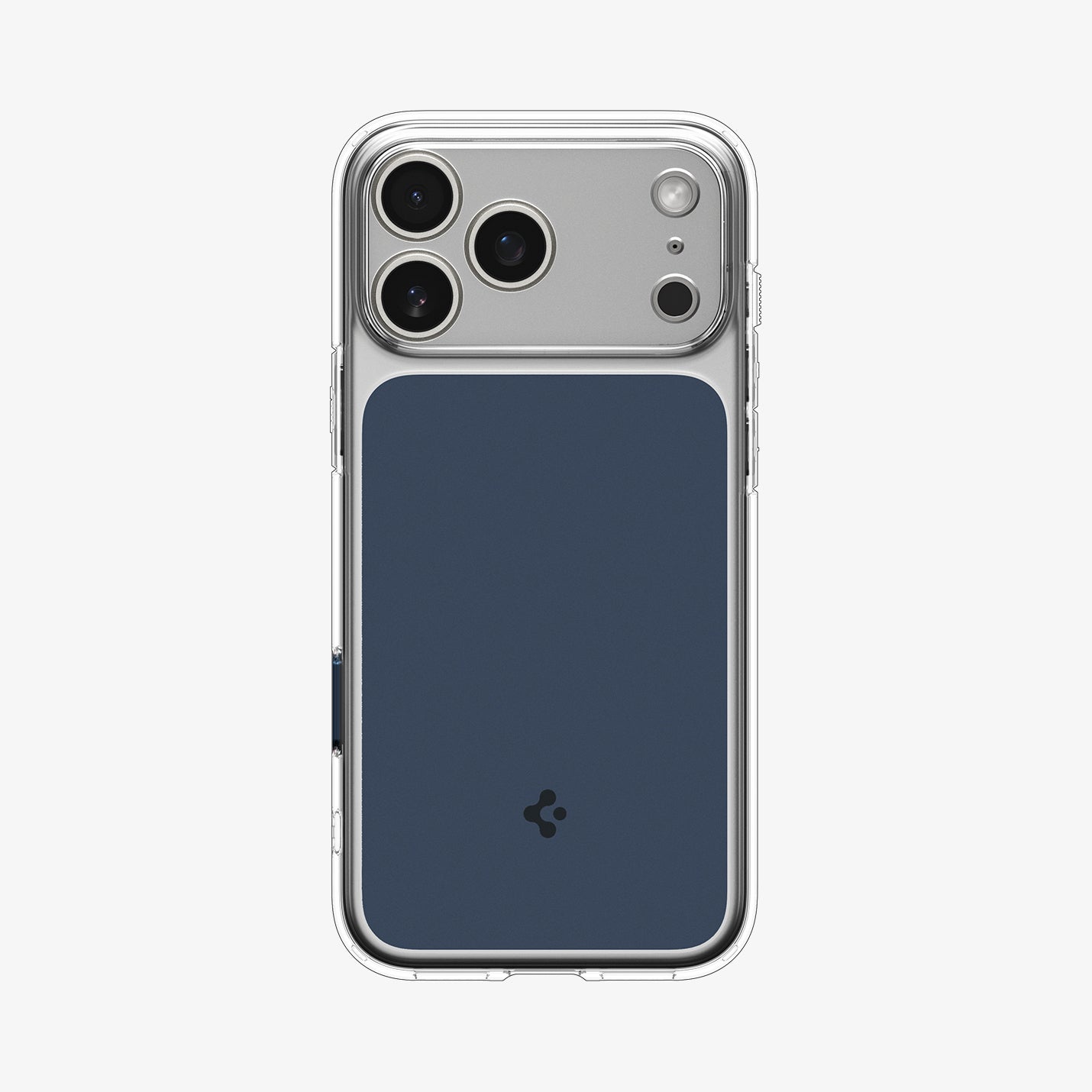 ACS10470 - iPhone 17 Pro Ultra Hybrid T (MagFit) in Matte Blue showing the back