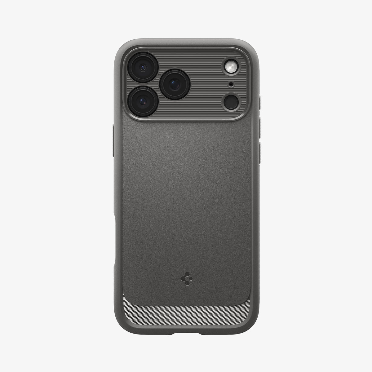 ACS09887CC - iPhone 18 Pro Max / iPhone 17 Pro Max Rugged Armor (MagFit) in Gray showing the back