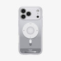ACS10075 - iPhone 17 Pro Case Ultra Hybrid Classic (MagFit) in Classic Silver showing the back
