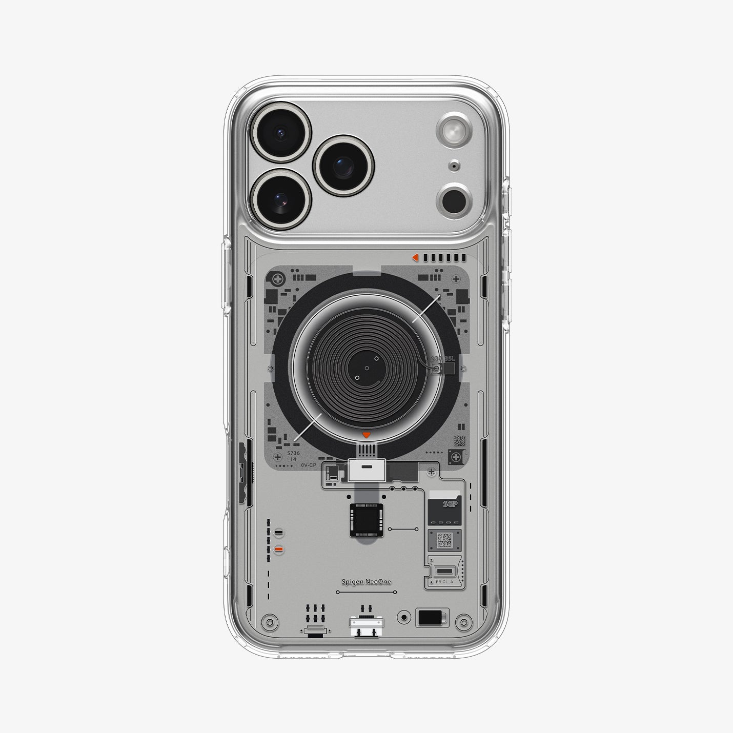 ACS10074 - iPhone 17 Pro Ultra Hybrid Neo One (MagFit) showing the back