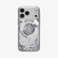 ACS10040 - iPhone 17 Pro Max Case Ultra Hybrid Zero One (MagFit) in Zero One White showing the back