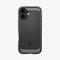 ACS09975 - iPhone 17 Rugged Armor (MagFit) in Matte Black showing the back
