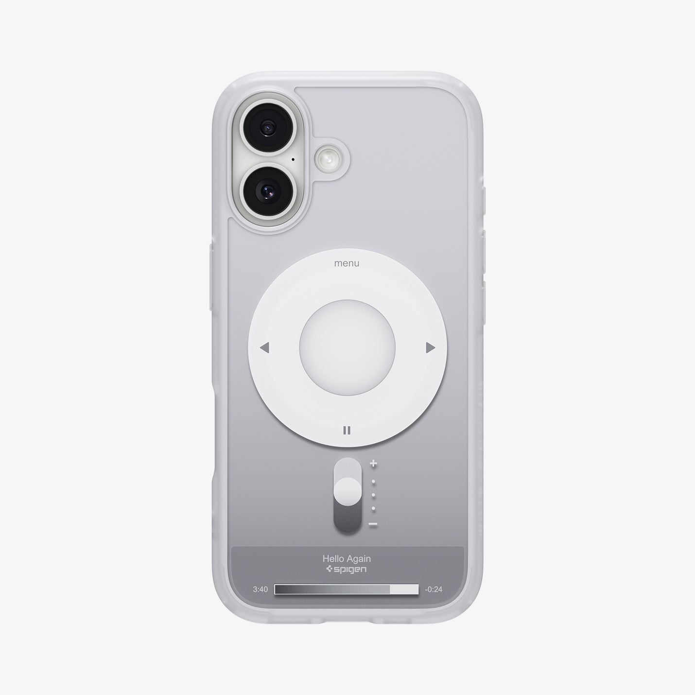 ACS10091 - iPhone 17 Ultra Hybrid Classic (MagFit) in Classic Silver showing the back