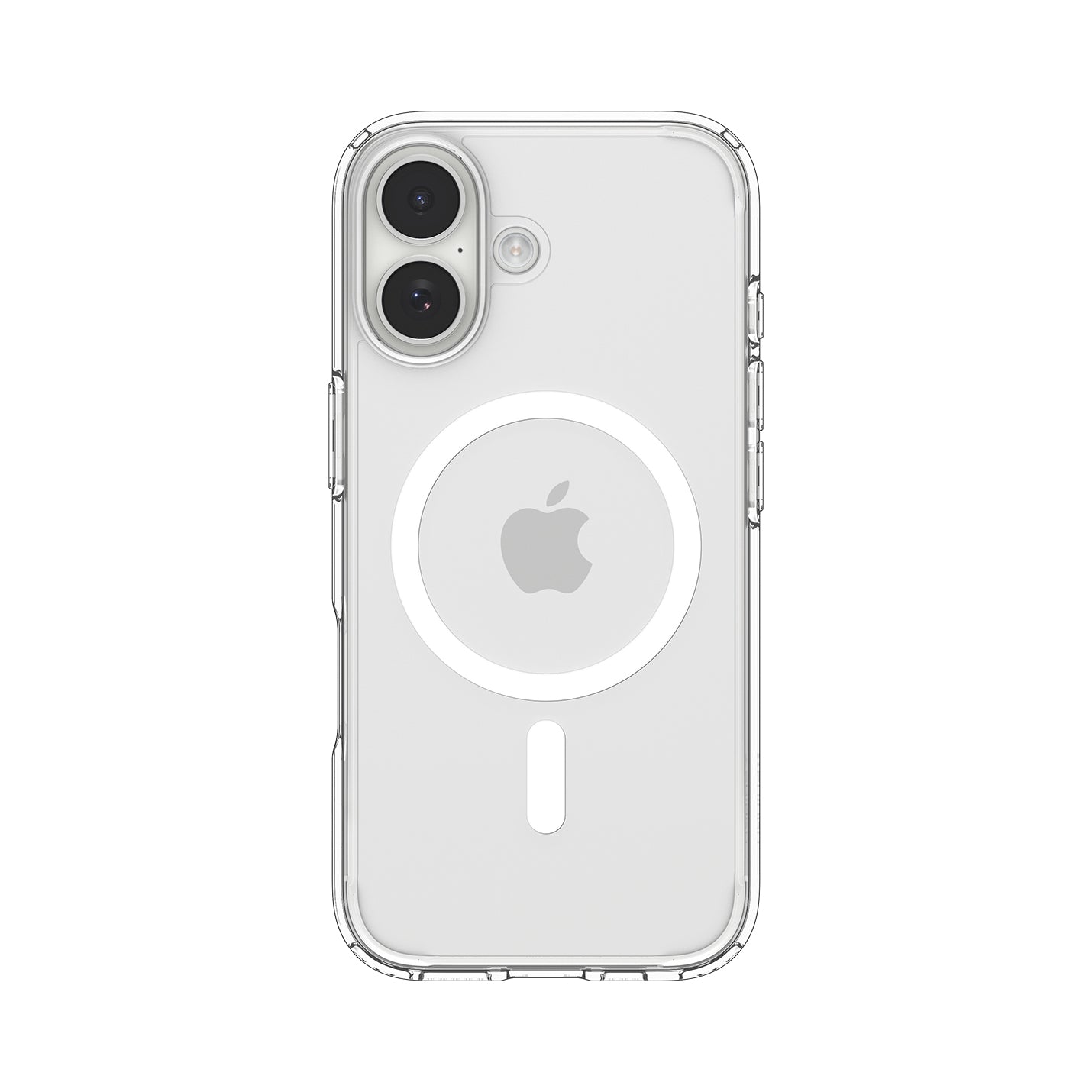 ACS10082 - iPhone 17 Ultra Hybrid (MagFit) in Clear White showing the back