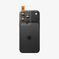 AGL10123 - iPhone 17 Pro Max Optik Pro EZ Fit Lens Protector in orange showing the back with ez fit tray installed on lens