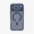 ACS11924 - iPhone 18 Pro / iPhone 17 Pro Ultra Hybrid (MagFit) in Frost Deep Blue showing the back
