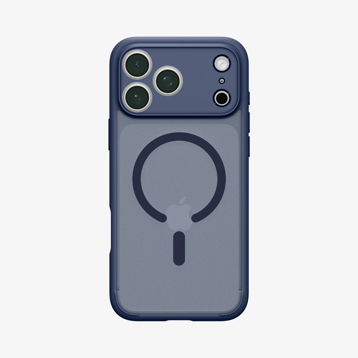 ACS11924 - iPhone 18 Pro / iPhone 17 Pro Ultra Hybrid (MagFit) in Frost Deep Blue showing the back