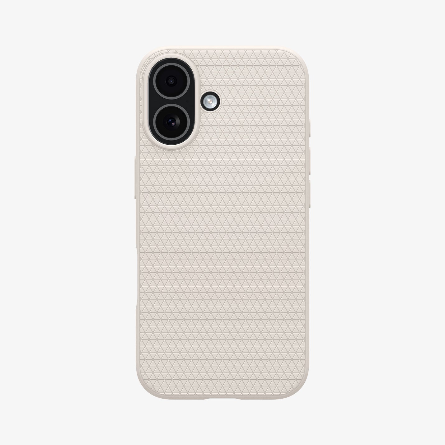 ACS09980 - iPhone 17 Liquid Air in Natural Titanium showing the back