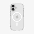 ACS10082 - iPhone 17 Ultra Hybrid (MagFit) in Clear White showing the back