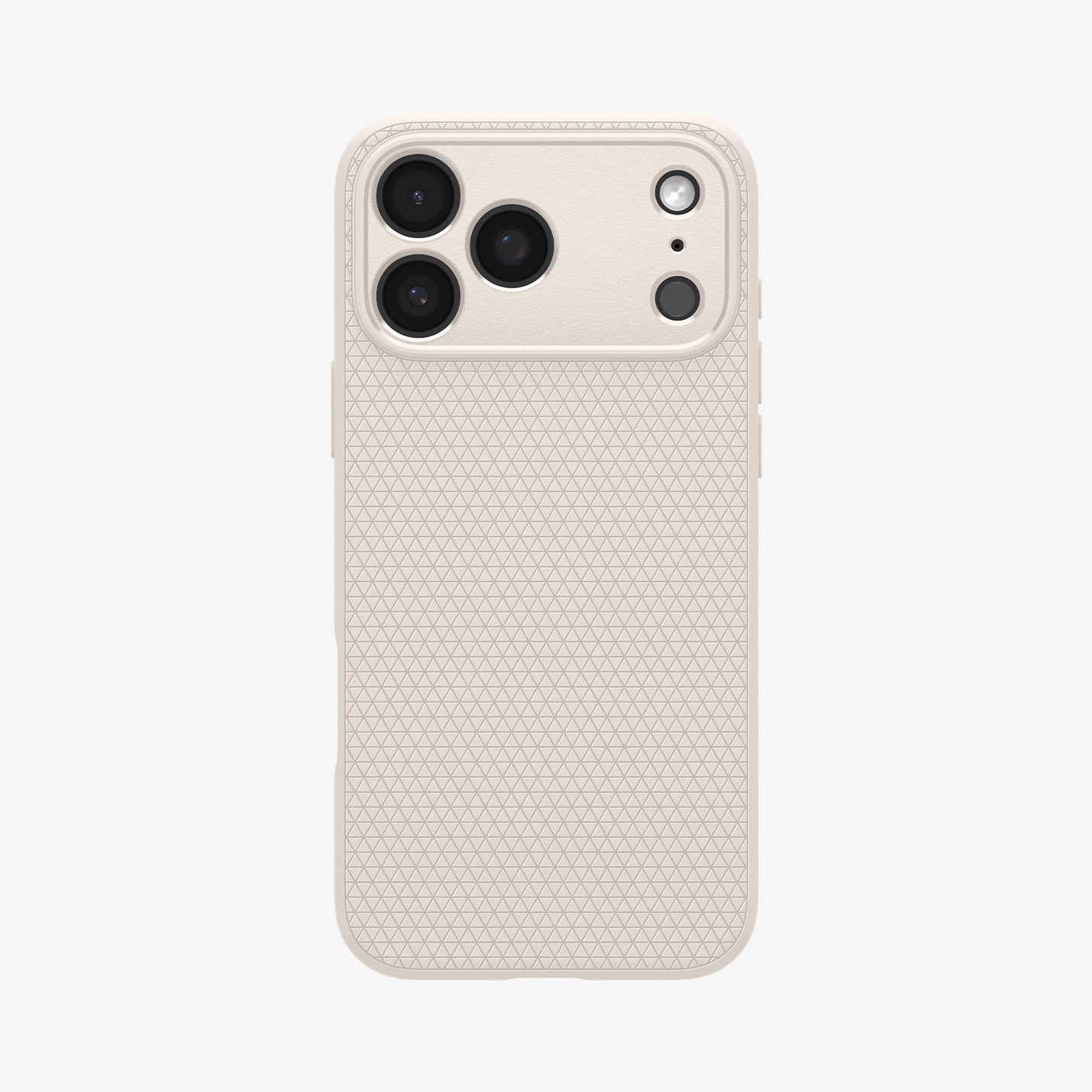 ACS09945 - iPhone 17 Pro Liquid Air in Natural Titanium showing the back