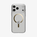 ACS10037 - iPhone 17 Pro Max Ultra Hybrid (MagFit) in Clear Gold showing the back
