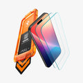 AGL09859 - iPhone 17 Air - Glas.tR AlignMaster S | 2 Pieces in Transparency showing 2 screen protectors from side
