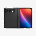 ACS11695 - iPhone Duo Slim Armor Pro (Mag Fit) showing the case fully open with textured hinge protection and raised camera edges