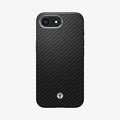 ACS09153 - iPhone 16e Case Enzo Aramid in Matte Black showing the back
