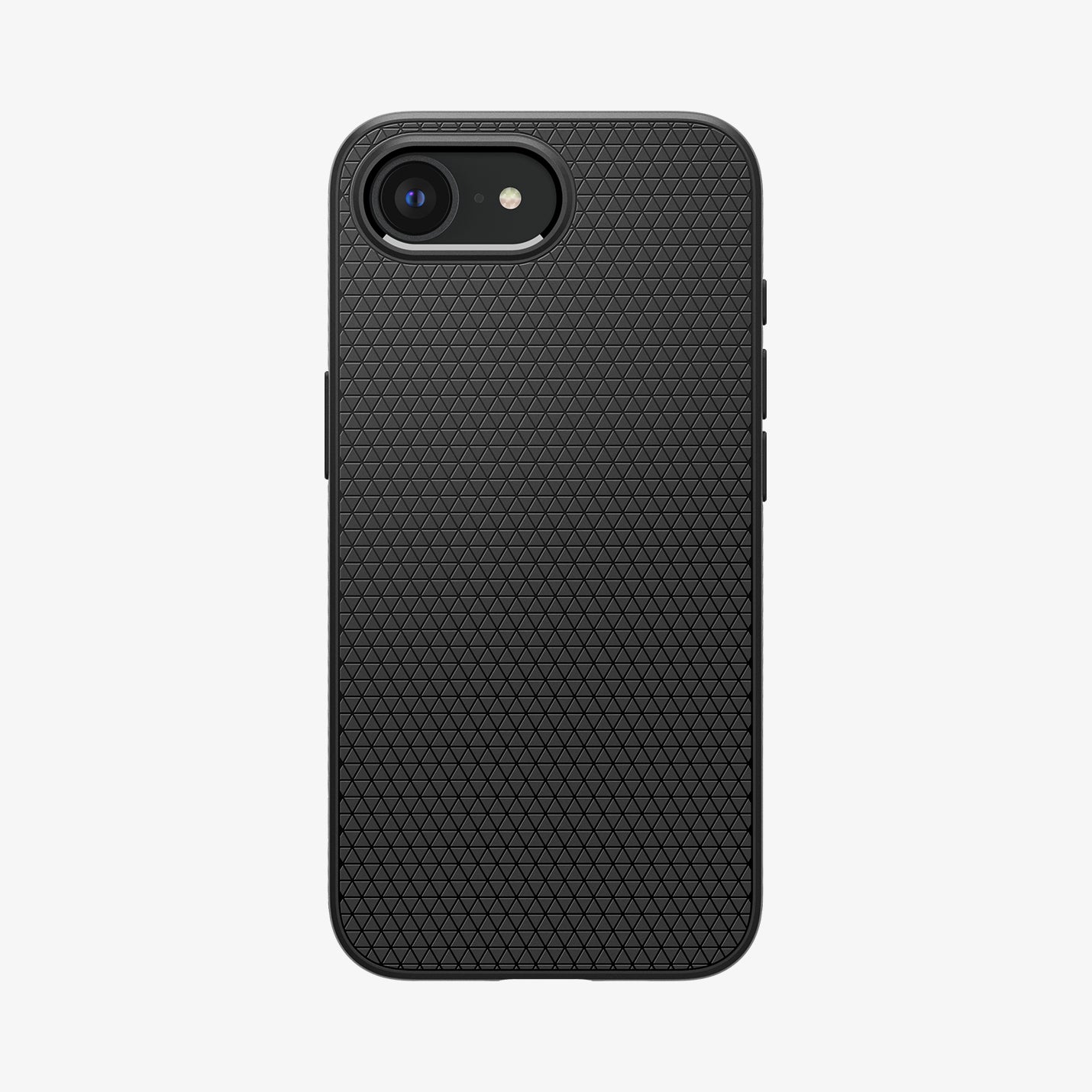 ACS09151 - iPhone 16e Case Liquid Air (MagFit) in Matte Black showing the back