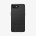 ACS09151 - iPhone 17e Case Liquid Air (MagFit) in Matte Black showing the back