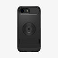 ACS09129 - iPhone 16e Case Slim Armor (MagFit) in Black showing the back