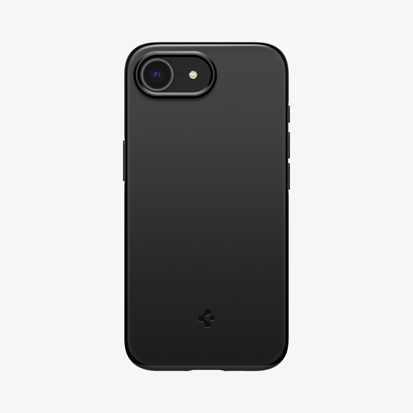 ACS09135 - iPhone 16e Case Thin Fit (MagFit) in Black showing the back