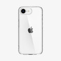 ACS09160 - iPhone 16e Case Ultra Hybrid in Crystal Clear showing the back
