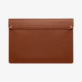 AFA06425 - MacBook Pro 16-inch Valentinus S Laptop Pouch in Classic Brown front view with magnetic flap closure
