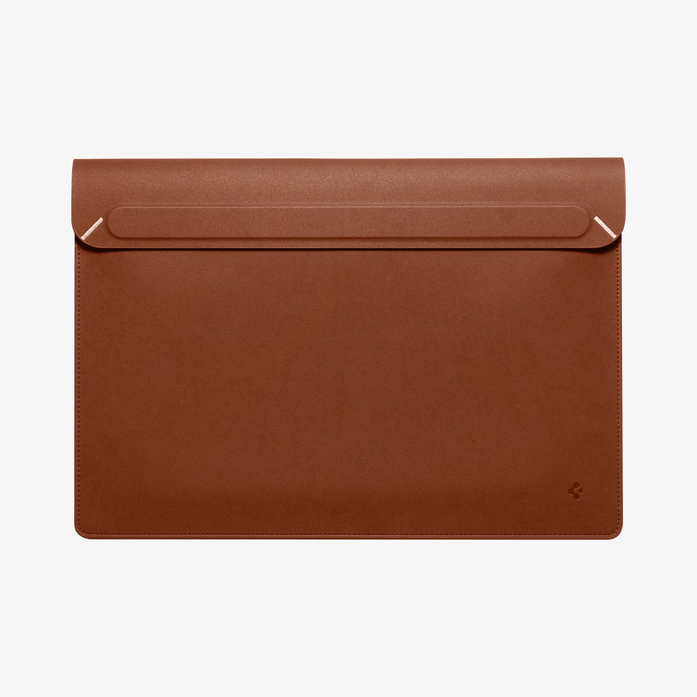 AFA06425 - MacBook Pro 16-inch Valentinus S Laptop Pouch in Classic Brown front view with magnetic flap closure