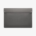 AFA06424 - MacBook Pro 16-inch Valentinus S Laptop Pouch in City Gray front view with magnetic flap closure