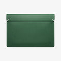 AFA06426 - MacBook Pro 16-inch Valentinus S Laptop Pouch in Jeju Green front view with magnetic flap closure