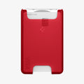 AFA07399 - MagSafe Card Holder Classic C1 (MagFit) in Ruby showing the front with card inserted
