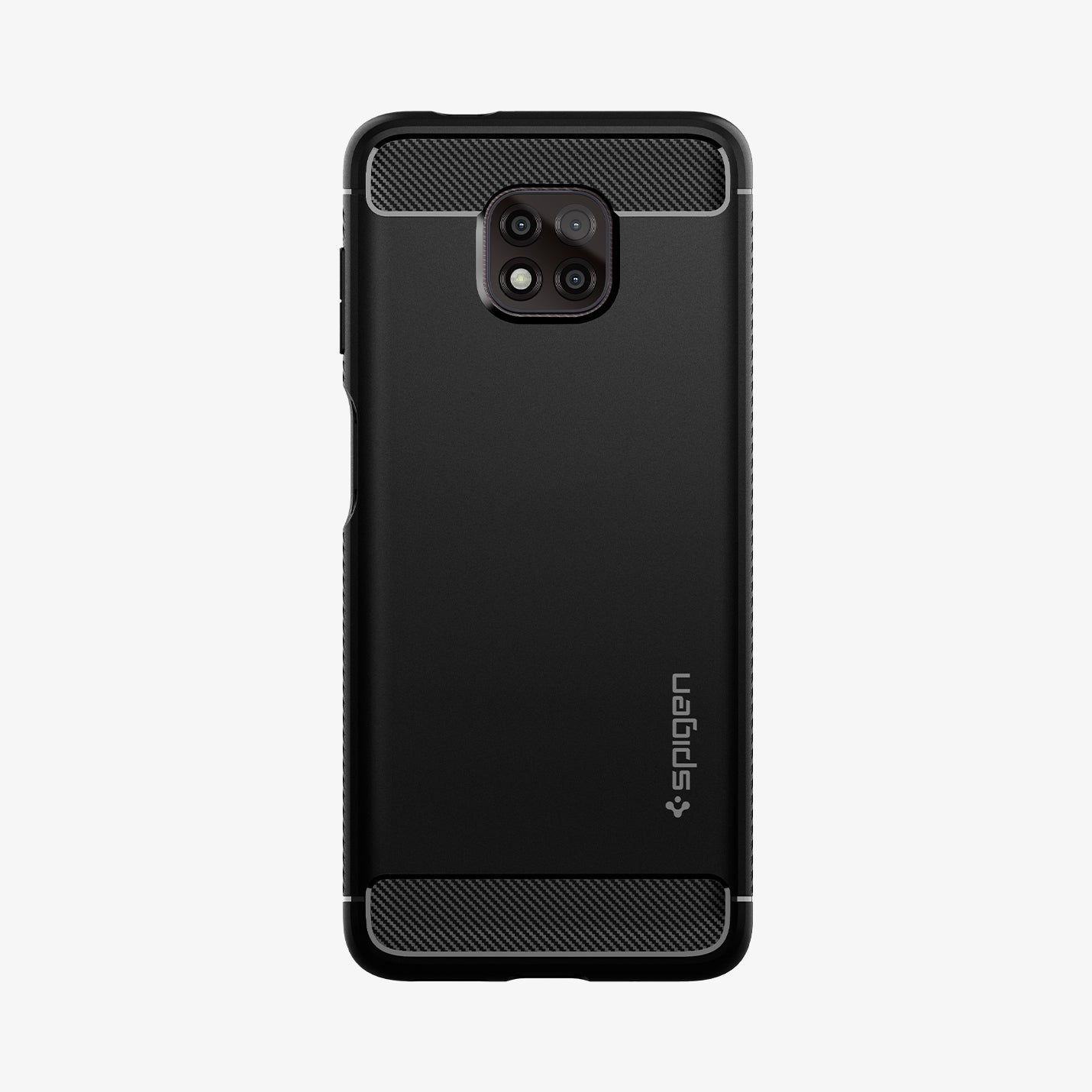 ACS02267 - Moto G Power 2021 Case Rugged Armor in black showing the back