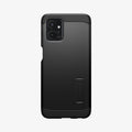 ACS06433 - Moto G Power Case Tough Armor in black showing the back