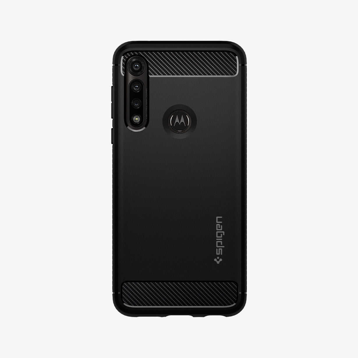 Motorola moto g8 plus本体とspigenの黒ケース Moto G Series Case Rugged Armor - Spigen.com Official Site