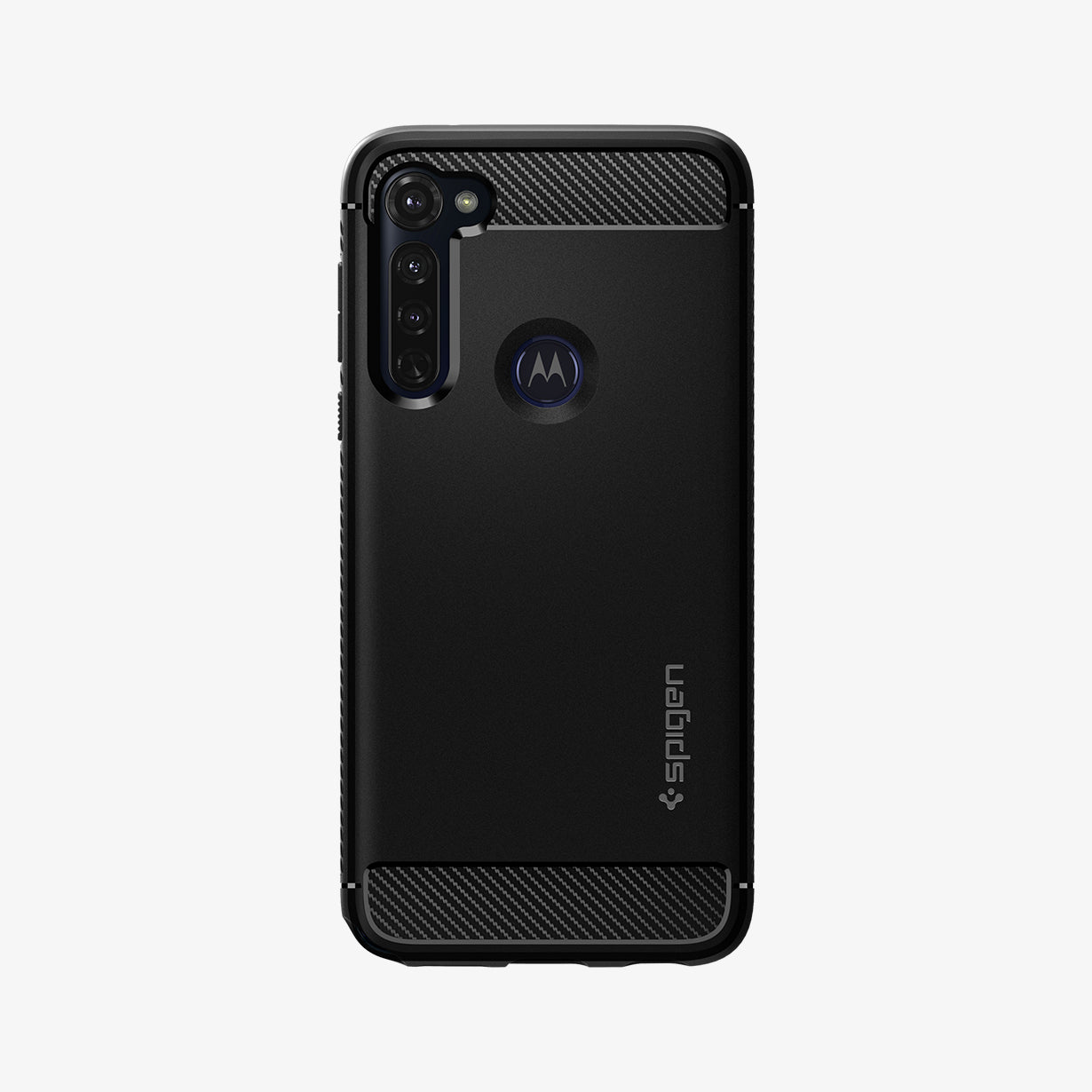 ACS01230 - Moto G Stylus Case Rugged Armor in black showing the back
