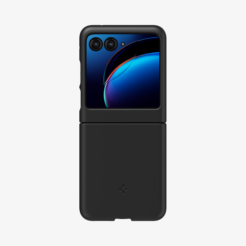 ACS06949 - Motorola Razr+ / 40 Ultra Case Thin Fit in black showing the back